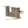 قفل کتابی چدنی سایز (ا۷۵۰) با کلید معمولی پارس