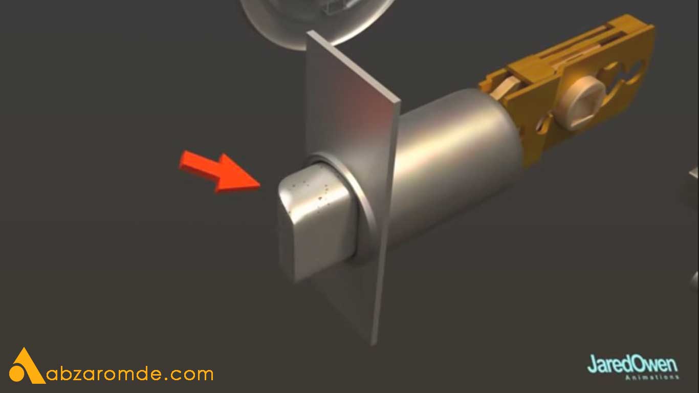 دستگیره و قفل درب 🔐 چگونه کار میکند + ویدیو به صورت انیمیشن