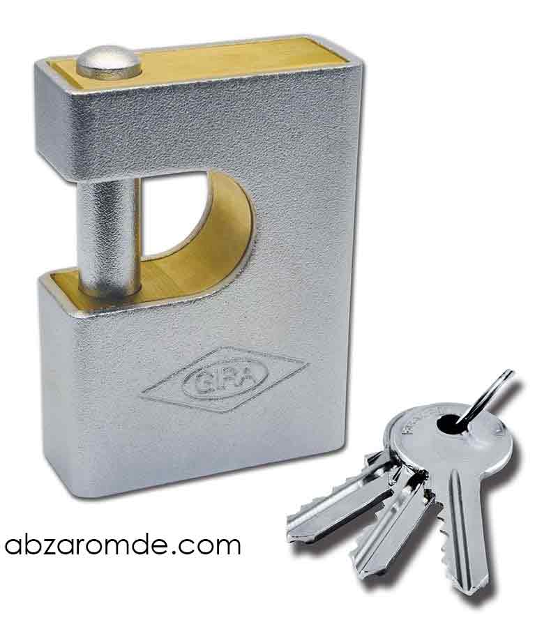 قفل کتابی 950 روکشدار کلید معمولی گیرا کد 003