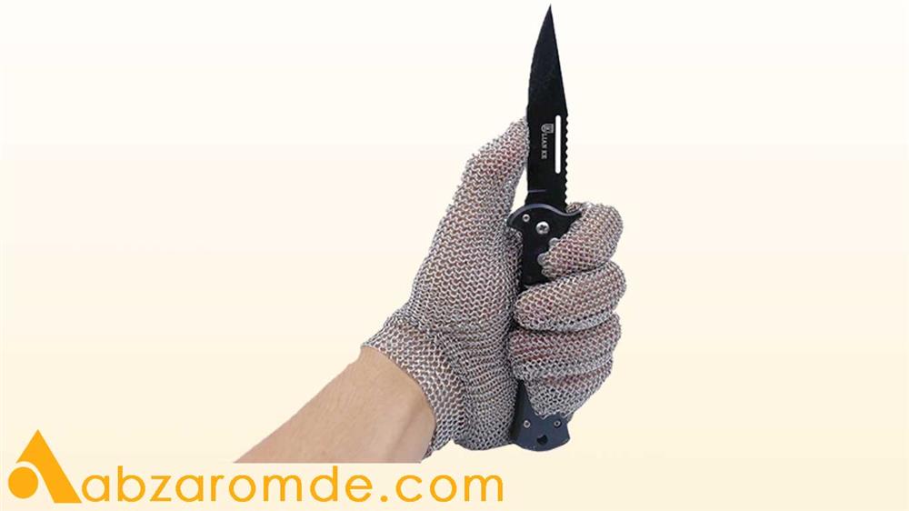 دستکش فلزی متداول‌ترین دستکش ایمنی در تراشکاری و قصابی